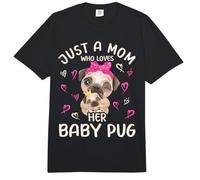 Mom Pug Love Solo una Madre Que ama a su bebé Pug Comfort Colors Adult Heavyweight T-Shirt