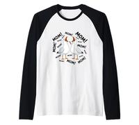 Mom Seagull Funny Mama Seagulls Mother's Day Humor Camiseta Manga Raglan