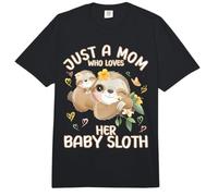 Mom Sloth Love «Solo una Madre Que ama a su bebé Perezoso» Comfort Colors Adult Heavyweight T-Shirt