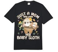Mom Sloth Love «Solo una Madre Que ama a su bebé Perezoso» Comfort Colors Adult Heavyweight T-Shirt