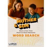 Mom & Son Time: Word Search: Just Us Two - Easy-to-Read Word Searches for Calm Connection (Family & Friends Word Search Series)