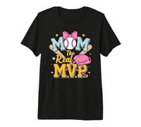 Mom, The Real Most Valuable Person, Funny Baseball Camiseta Premium