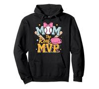 Mom, The Real Most Valuable Person, Funny Baseball Sudadera con Capucha