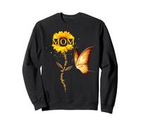 Mom You Are My Sunshine Butterfly and Sunflower Día de la Madre Sudadera