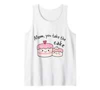 Mom You Take The Cake Lindo Kawaii Madre Apreciación Diseño Camiseta sin Mangas