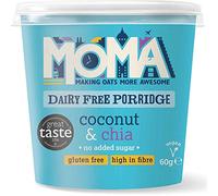 MOMA Papilla de gachas de coco y chía sin gluten y lácteos 12x60g