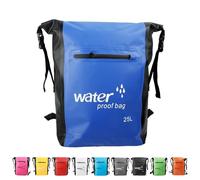 MOMAHUA Bolsa seca, bolsa impermeable, bolsas de natación 2L/5L/10L/15L/20L/25L/30L saco seco para paddle boarding, bolsas húmedas para viajes, camping al aire libre, Blue, 25 L, Resistente al agua