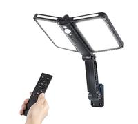 Moman Foco Solar Exterior, 218LED Luz Exterior Pared con Sensor di Movumiento 5 Modos 4400mAh Impermeable IP65 Farola Solar con Control Remoto para Garaje Jardín Patio, Luz-Solar-Exterior-Foco-Farola