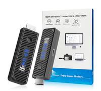 Moman HDMI Inalámbrico Decodificación 4K Salida 1080P HDMI Wireless Transmisor y Receptor con 196FT Sem Fio Extensor para Transmitir Vídeo y Audio en PC/Portátil a Monitor/TV Box/Proyector