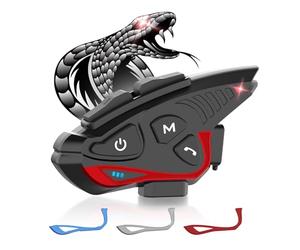 Moman Intercomunicador Casco Moto, CP-S Auriculares Manos Libres Moto 2000M Sistema de Comunicación para 8 Motociclistas con Cancelación de Ruido/FM/Compartir Música/Impermeabilidad, Individual