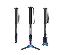 Moman MA65 Monopie Cámara Reflex, Monopod Viaje Ligero y Portáil para Vídeo Fotografia 50cm- 165cm Compatible para DSLR, Máxima Carga 10kg, Monopie-Cámara-Reflex-Vídeo-Fotografía