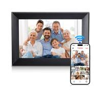 Moman Marco de Fotos Digital WF11T, 10.1 Pulgadas WiFi Memoria de 32GB para Compartir al Instante Montable en la Pared Regalo para Familia Amigos Cumpleaños, Marco-de-Fotos-Digital-WiFi-Foto