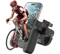 Moman Porta Cellulare Bici, PMS1 Porta Telefono Moto 【Lente Senza ostacoli】 360°Rotabile Antivibrazione Supporto Telefono Compatibile con 4.5''-7.0" Smartphone, Porta-Cellulare-Bici-Telefono-Moto
