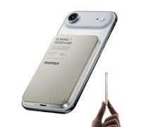 MOMAX de Batería Externa Magnética 5000 mAh, Paquete de Baterías MagSafe Ultradelgado para iPhone 17/16/15/14/13, Cargador Portátil Inalámbrico de 7,5 W y Carga Rápida PD de 20 W