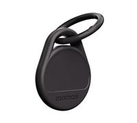 MOMAX Etiqueta Air Tracker compatible con Android y Apple Find My, rastreador para llaves, carteras, equipaje, localizador de artículos perdidos, alerta de sonido de 80 dB (negro)