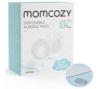 Momcozy Almohadillas de lactancia desechables ultradelgadas, ultra absorbentes y transpirables, portátiles, hacen que los senos sean ligeros y sin carga, con adhesivo reforzado, empaquetadas