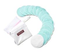 Momcozy Almohadillas reutilizables para el pecho, uso innovador de tela absorbente y 4 capas de almohadillas de lactancia lavables superabsorbentes, se absorben rápidamente y a prueba de fugas