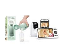 Momcozy BM04 Camara Vigilancia Bebe de 5" 1080P y con 2 Modos de Conexión FHSS & Wi-Fi, MW05 Calienta Biberones Portátil de 500 ml