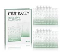 Momcozy Bolsas reutilizables de comida para bebés para niños pequeños, plástico sin BPA, aptas para alimentos, aptas para congelador, recargables, para puré de manzana, yogur y puré, 10 paquetes, 7