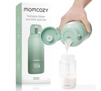 Momcozy Calentador de leche portátil para viajes: modos de calentamiento duales para leche materna y agua, calentador de botellas portátil con calentamiento rápido y batería de larga duración, gran