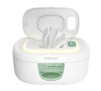 MOMCOZY Calentador de Toallitas para Bebé con Luz Nocturna Blanco