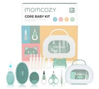 Momcozy Core Kit Bebe, Neceser Bebe Básico para el Cuidado & Limpieza, Cosas para Bebes Recien Nacidos Incluye Cortauñas,Aspirador Nasal,Tubo de Alivio de Gas, Cepillo Dientes y de Baño, Peine