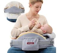 Momcozy CozyPro Almohada de lactancia, soporte lumbar y brazo, protector de seguridad, espuma viscoelástica firme y elástica, soporte ergonómico, lactancia materna más fácil, cojín más ancho