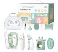 Momcozy Elite Kit Bebe para Cuidado y Limpieza para Bebes 13 en 1 | Neceser bebe con lima uñas electrico, aspirador nasal, cinturón de vientre, termometro, cepillo dientes y de baño