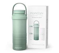 Momcozy Enfriador de leche materna portátil al aire libre (628 ml), enfriamiento total de 360° durante 24 horas, enfriador de leche materna de viaje grande con 2 botellas para almacenamiento