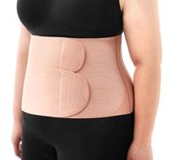 momcozy Ergowrap Faja Postparto Recuperación Abdominal, Faja Postparto Cesárea con Compresión 3D y Soporte Lumbar, Banda Lumbar para Mujer Invisible, Suave y Transpirable, Rosa Ostra