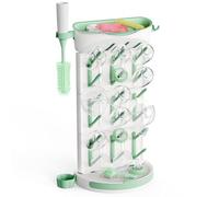 Momcozy Escurre Biberones Vertical Compacto para 18 Biberones - Seca Biberones Portátil con Bandeja, Gran Capacidad, Multiuso para Encimera, Viaje, Accesorios de Bebé y Piezas del Sacaleches