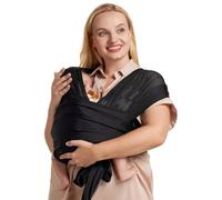 Momcozy Fular portabebés recién nacidos ajustable con malla de aire, fácil de llevar, hasta niños pequeños (3,6-15,8 kg), adecuado para cintura de 76,2 a 119,4 cm