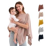 Momcozy Funda de lactancia para lactancia, poncho de privacidad suave y transpirable, funda multiusos para cochecito, manta de bebé y bufanda elegante, portátil, incluye bolsa de lavandería