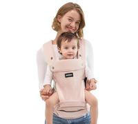 Momcozy Mochila Portabebés Ergonómica 2 en 1 con Asiento de Cadera Desmontable, Transpirable, Soporte Lumbar, para Recién Nacidos y Niños Pequeños, hasta 20 kg
