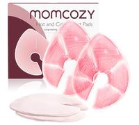 Momcozy Paquetes de terapia mamaria más grandes, almohadillas de pecho calientes y frías con 2 fundas suaves, esenciales para la lactancia, paquete de 2