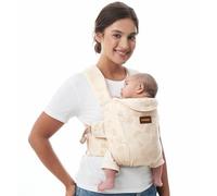 Momcozy Portabebés recién nacidos a partir de nacimiento, ayuda ergonómica con soporte para el cuello, ligero y seguro (3,5-11 kg), color gris