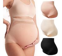 momcozy Ropa Interior Materna para Mujer - Cintura Alta, Suave y Sin Costuras, Ajuste sobre el Vientre