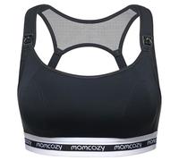 momcozy Senos de lactancia materna FB011 Deportes de baja presión para maternidad y lactancia materna con pechos acolchados inalámbricos, Negro , Medium