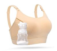 momcozy Sujetador Lactancia Ajustable, Sujetador de Extracción Manos Libres, Brasier de Maternidad sin Aros 2 en 1 para Extracción & Lactancia