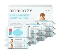 Momcozy Toallitas para bebé - Diseño extra grande, 99% a base de agua, no perfumadas e hipoalergénicas, toallitas limpiadoras e hidratantes para bebés para pieles sensibles, 12 paquetes con solapa