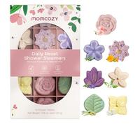 Momcozy Vaporizador de Ducha 14 Piezas, Bombas de Baño con 7 Aromas Florales, Shower Steamer para Relajación y Revitalización Diaria en Casa, Regalo Considerado de Navidad o Autocuidado para Mamás