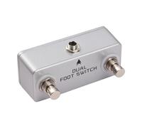 Momentario de pedal de punta dual, conmutador de canal de amplificador de aleación de aluminio premium con salida estéreo para amplificadores Efectos Pedales Máquinas de ritmo 9.4