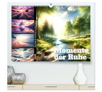 Momente der Ruhe - Beruhigende Ansichten für jeden Monat (hochwertiger Premium Wandkalender 2026 DIN A2 quer), Kunstdruck in Hochglanz: Zwölf Landschaften, die zum Innehalten einladen