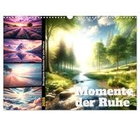 Momente der Ruhe - Beruhigende Ansichten für jeden Monat (Wandkalender 2026 DIN A3 quer), CALVENDO Monatskalender: Zwölf Landschaften, die zum Innehalten einladen