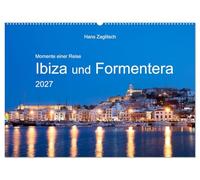 Momente einer Reise - Ibiza und Formentera (Wandkalender 2027 DIN A2 quer), CALVENDO Monatskalender: Zwei bezaubernde Baleareninseln im Mittelmeer