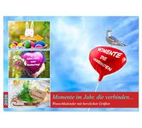 Momente im Jahr, die verbinden - Wunschkalender mit herzlichen Grüßen (Tischkalender 2026 DIN A5 quer), CALVENDO Monatskalender: Familienkalender mit ... - Wünsche, Liebe & Glück durchs Jahr