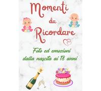 MOMENTI DA RICORDARE: Album fotografico da 0 a 18 anni