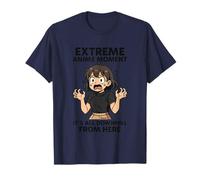 Momento Anime Extremo Chica en pánico Camiseta