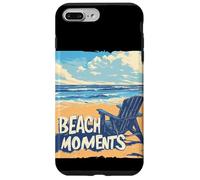 Momentos de playa geniales con silla para amantes del océano Carcasa para iPhone 7 Plus/8 Plus