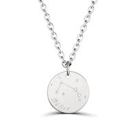 Momentos preciosos collar astro hombre medalla grabada Aries, plata